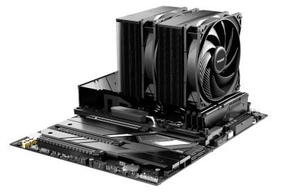 Be Quiet! BK042 Pure Rock Pro 3 Black Heatsink & Fan, Intel & AMD Sockets, 2x Pure Wings 3 Fans, 6 High-Performance Heatpipes, 250W TDP