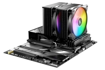 Be Quiet! BK043 Pure Rock Pro 3 LX Black ARGB Heatsink & Fan, Intel & AMD Sockets, 2x Light Wings LX ARGB Fans, 6 High-Performance Heatpipes, 250W TDP