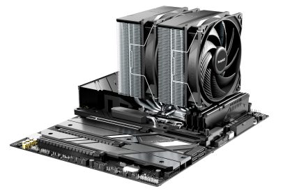 Be Quiet! BK041 Pure Rock Pro 3 Silver Heatsink & Fan, Intel & AMD Sockets, 2x Pure Wings 3 Fans, 6 High-Performance Heatpipes, 250W TDP