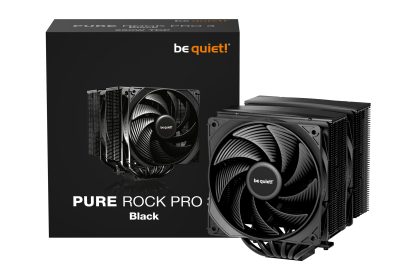 Be Quiet! BK042 Pure Rock Pro 3 Black Heatsink & Fan, Intel & AMD Sockets, 2x Pure Wings 3 Fans, 6 High-Performance Heatpipes, 250W TDP