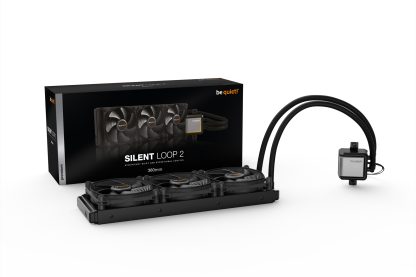 Be Quiet! Silent Loop 2 360mm ARGB Liquid CPU Cooler, Dampened & Adjustable Pump, 3 x 12cm Silent Wings 3 PWM Fans