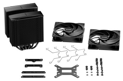 Be Quiet! BK042 Pure Rock Pro 3 Black Heatsink & Fan, Intel & AMD Sockets, 2x Pure Wings 3 Fans, 6 High-Performance Heatpipes, 250W TDP
