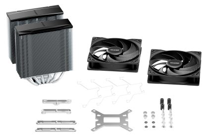 Be Quiet! BK041 Pure Rock Pro 3 Silver Heatsink & Fan, Intel & AMD Sockets, 2x Pure Wings 3 Fans, 6 High-Performance Heatpipes, 250W TDP