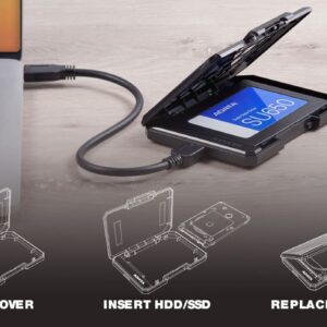 ADATA EC600 2.5" SATA Drive Caddy, USB 3.2 Gen2, USB Powered, Safety Lock, Eco-Friendly