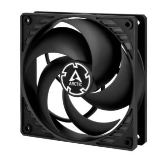 Arctic P12 12cm PWM PST CO Case Fan w Cable Splitter for Continuous Operation, Black, Fluid Dynamic, 200-1800 RPM