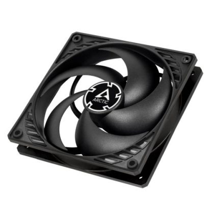Arctic P12 12cm Pressure Optimised PWM PST Case Fan w Cable Splitter, Black, Fluid Dynamic, 200-1800 RPM