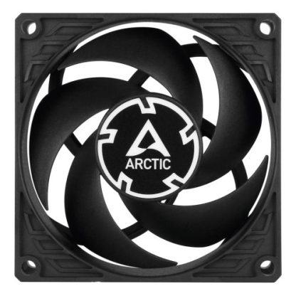 Arctic P8 8cm Pressure Optimised PWM PST Case Fan w/ Cable Splitter, Black, Fluid Dynamic, 200-3000 RPM