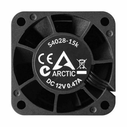 Arctic S4028-15K 4cm PWM Server Fan for Continuous Operation, Black, Dual Ball Bearing, 1400-15000 RPM