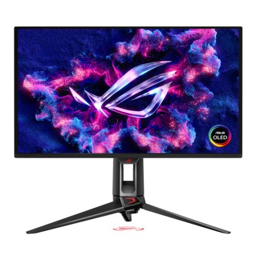 Asus 31.5" ROG Swift OLED 4K Gaming Monitor (PG32UCDMZ), QD-OLED, 3840 x 2160, 0.03ms, USB, 240Hz, Heatsink, 99% DCI-P3, RGB Lighting, VESA