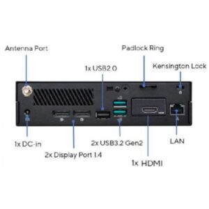 Asus Mini PC PB63 Barebone PB63-B-B3075MH, i3-13100, DDR5, 2.5 M.2, HDMI, 2 DP, USB-C, GB LAN, Wi-Fi 6E, VESA, No RAM, No Storage or OS