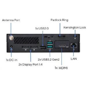 Asus Mini PC PB63 Barebone PB63-B-B7077MH, i7-13700, DDR5, 2.5M.2, HDMI, 2 DP, USB-C, GB LAN, Wi-Fi 6E, VESA - No RAM, Storage or OS