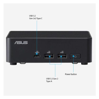 Asus NUC 14 Pro Slim Kit Barebone, Core Ultra 5 125H, M.2 PCIe 4.0, DDR5, Wi-Fi 6E, 2.5G LAN, Thunderbolt4, 2x HDMI, VESA, No RAM-SSD-OS