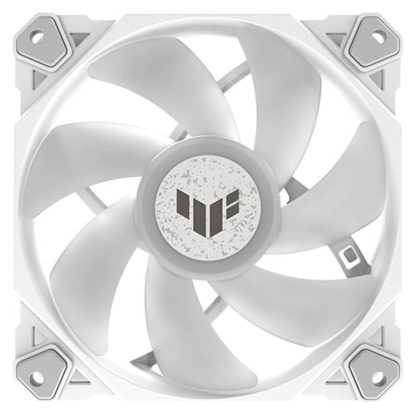 Asus TUF Gaming TF120 ARGB 12cm PWM Case Fans (3 Pack), Fluid Dynamic Bearing, Double-layer LED Array, Up to 1900 RPM, ARGB Hub included, White Edition