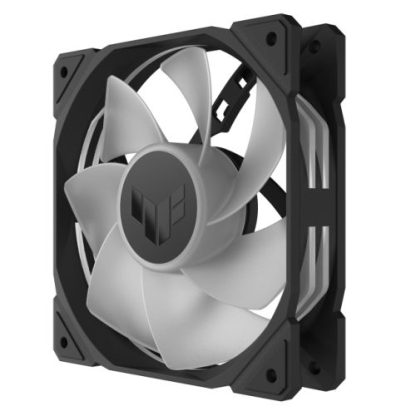 Asus TUF Gaming TR120 ARGB Reverse Blade 12cm PWM Case Fans (3 Pack), Hydraulic Bearing, 28mm Frame, Double-layer LED Matrix Design, 2000 RPM, Black