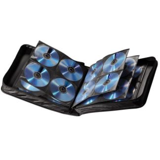 Hama CD/DVD/Blu-Ray Disc Wallet, Up to 160 Discs, Black