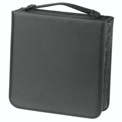 Hama CD/DVD/Blu-Ray Disc Wallet, Up to 208 Discs, Cleaning Cloth, Black