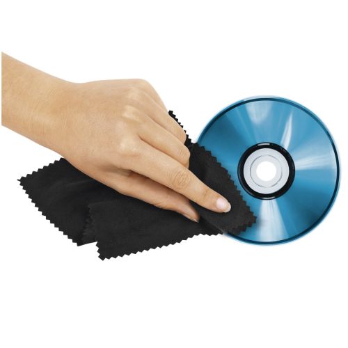 Hama CD/DVD/Blu-Ray Disc Wallet, Up to 208 Discs, Cleaning Cloth, Black