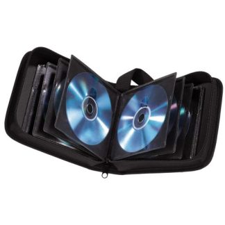 Hama CD/DVD/Blu-Ray Disc Wallet, Up to 32 Discs, Black