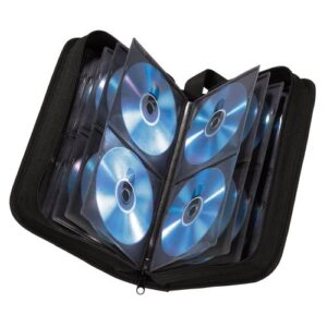 Hama CD/DVD/Blu-Ray Disc Wallet, Up to 64 Discs, Black