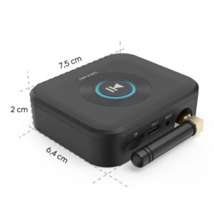 Hama (Link.it solo) Bluetooth Audio Adapter, Retrofit Bluetooth to Old Stereo Systems via 3.5mm Jack, microSD Slot
