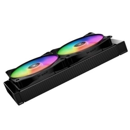 Be Quiet! (BL130) Light Wings LX 14cm PWM High-Speed ARGB Case Fans (3 Pack), Rifle Bearing, Impeller w 16 LEDs, Daisy-Chain, Up to 1800 RPM, Black
