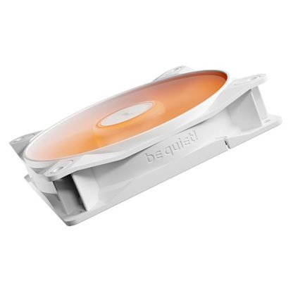 Be Quiet! (BL133) Light Wings LX 12cm PWM Reverse Blade ARGB Case Fan, Rifle Bearing, Impeller w 16 LEDs, Daisy-Chain, Up to 1500 RPM, White