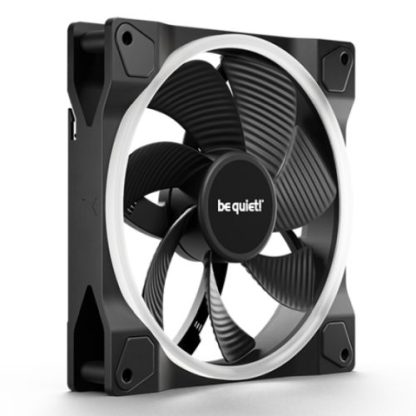 Be Quiet! (BL134) Light Wings 14cm PWM Reverse Blade ARGB Case Fan, Rifle Bearing, 20 LEDs, Front & Rear Lighting, Daisy-Chain, Up to 1300 RPM, Black