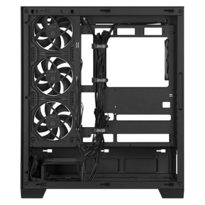 Asus A31 Plus ARGB Gaming Case w/ Front & Side Glass Windows, ATX, 4x ARGB Fans, USB-C, Angled Base, Asus BTF Compatible, Black