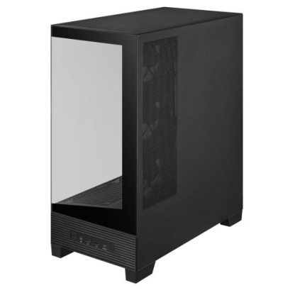 Asus A31 Plus ARGB Gaming Case w/ Front & Side Glass Windows, ATX, 4x ARGB Fans, USB-C, Angled Base, Asus BTF Compatible, Black