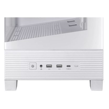 Asus A31 Plus ARGB Gaming Case w/ Front & Side Glass Windows, ATX, 4x ARGB Fans, USB-C, Angled Base, Asus BTF Compatible, White