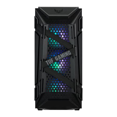 Asus TUF Gaming GT301 Compact Gaming Case w/ Window, ATX, Tempered Glass, 3 x 12cm RGB Fans, RGB Controller, Headphone Hook