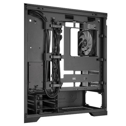 Asus TUF Gaming GT302 ARGB Case w/ Glass Window, E-ATX, 4x ARGB Fans, Interchangeable Side Panel, USB-C, Asus BTF Compatible, Black