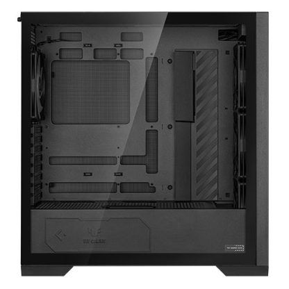 Asus TUF Gaming GT302 ARGB Case w/ Glass Window, E-ATX, 4x ARGB Fans, Interchangeable Side Panel, USB-C, Asus BTF Compatible, Black