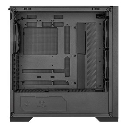 Asus TUF Gaming GT302 ARGB Case w/ Glass Window, E-ATX, 4x ARGB Fans, Interchangeable Side Panel, USB-C, Asus BTF Compatible, Black