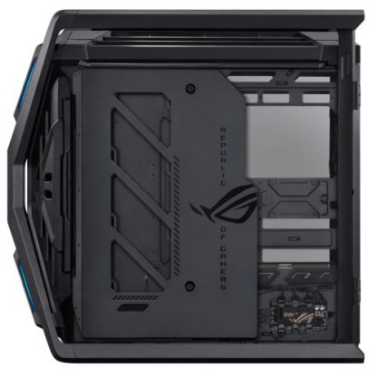 Asus ROG Hyperion GR701 BTF Gaming Case w/ Glass Windows, E-ATX, 4 Fans, Dual 420mm Radiator Support, USB-C (60W FC), Fan Hub & Lighting Panel, Advanced BTF Design, Black
