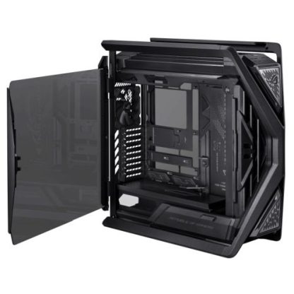Asus ROG Hyperion GR701 BTF Gaming Case w/ Glass Windows, E-ATX, 4 Fans, Dual 420mm Radiator Support, USB-C (60W FC), Fan Hub & Lighting Panel, Advanced BTF Design, Black