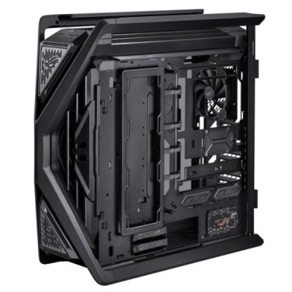 Asus ROG Hyperion GR701 BTF Gaming Case w/ Glass Windows, E-ATX, 4 Fans, Dual 420mm Radiator Support, USB-C (60W FC), Fan Hub & Lighting Panel, Advanced BTF Design, Black