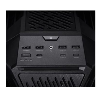 Asus ROG Hyperion GR701 BTF Gaming Case w/ Glass Windows, E-ATX, 4 Fans, Dual 420mm Radiator Support, USB-C (60W FC), Fan Hub & Lighting Panel, Advanced BTF Design, Black