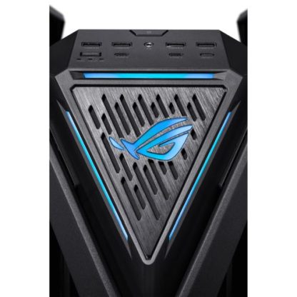 Asus ROG Hyperion GR701 BTF Gaming Case w/ Glass Windows, E-ATX, 4 Fans, Dual 420mm Radiator Support, USB-C (60W FC), Fan Hub & Lighting Panel, Advanced BTF Design, Black