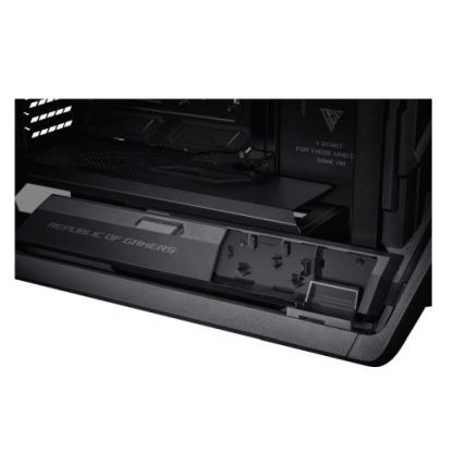 Asus ROG Hyperion GR701 BTF Gaming Case w/ Glass Windows, E-ATX, 4 Fans, Dual 420mm Radiator Support, USB-C (60W FC), Fan Hub & Lighting Panel, Advanced BTF Design, Black