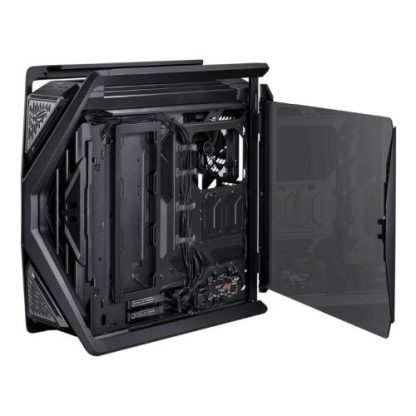 Asus ROG Hyperion GR701 Gaming Case w/ Glass Windows, E-ATX, 4x 14cm Fans, Dual 420mm Radiator Support, USB-C (60W FC), Fan Hub & Lighting Panel, Black