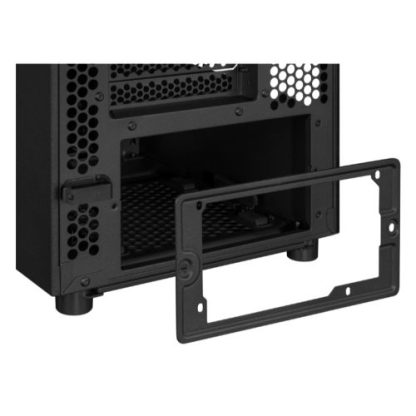 Asus ProArt PA401 Wood TG Gaming Case w/ Glass Panel, ATX, Front Grill, 2x 16cm Fans, PWM Fan Hub, USB-C 20Gps, Black