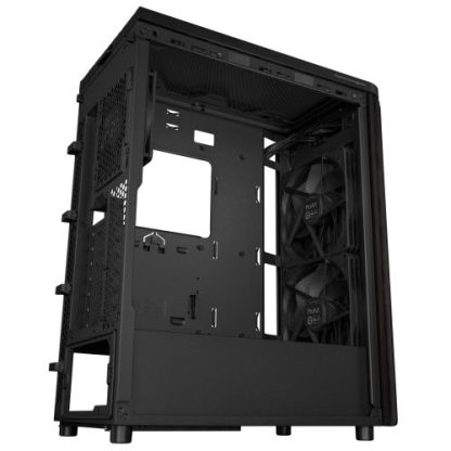 Asus ProArt PA401 Wood Gaming Case, ATX, Front Grill, 2x 16cm Fans, PWM Fan Hub, USB-C 20Gps, Black