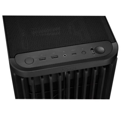 Asus ProArt PA401 Wood Gaming Case, ATX, Front Grill, 2x 16cm Fans, PWM Fan Hub, USB-C 20Gps, Black