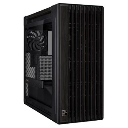 Asus ProArt PA602 Wood TG Gaming Case w/ Glass Panel, E-ATX, Front Grill, 2x 20cm Fans, PWM Fan Hub, IR Dust Indicator, USB-C 20Gps, Black