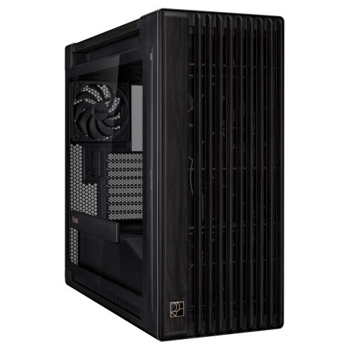 Asus ProArt PA602 Wood TG Gaming Case w/ Glass Panel, E-ATX, Front Grill, 2x 20cm Fans, PWM Fan Hub, IR Dust Indicator, USB-C 20Gps, Black