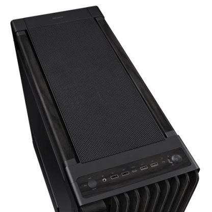 Asus ProArt PA602 Wood TG Gaming Case w/ Glass Panel, E-ATX, Front Grill, 2x 20cm Fans, PWM Fan Hub, IR Dust Indicator, USB-C 20Gps, Black