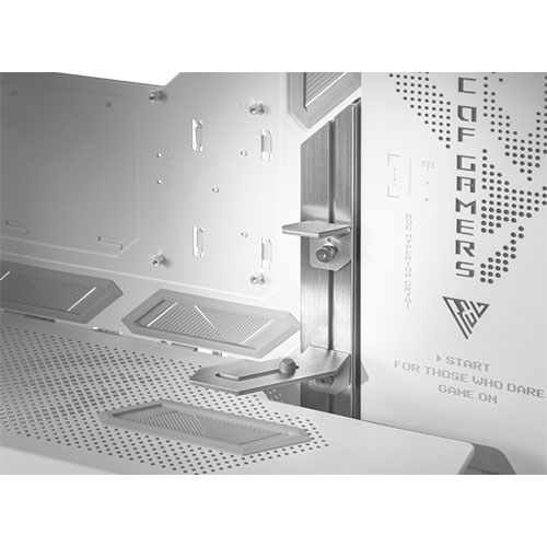 Asus ROG Hyperion GR701 Gaming Case w/ Glass Windows, E-ATX, 4x 14cm Fans, Dual 420mm Radiator Support, USB-C (60W FC), Fan Hub & Lighting Panel, White