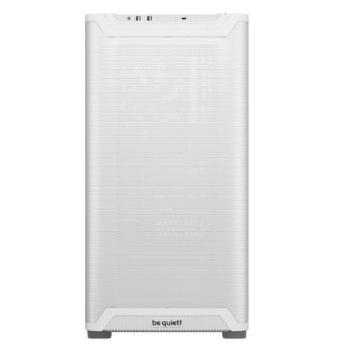 Be Quiet! Pure Base 501 Airflow Gaming Case, ATX, Compact Design, 2 Pure Wings 3 Fans, High Airflow Front & Top, USB-C, White