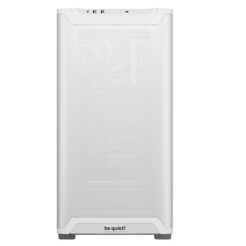 Be Quiet! Pure Base 501 Airflow Window Gaming Case w/ Glass Side, ATX, Compact Design, 2 Pure Wings 3 Fans, High Airflow Front & Top, USB-C, White